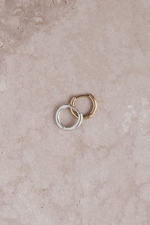 Моносерьга Small Click 2.0 / Noir Et Blanc