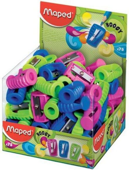 Точилка пласт. 1 отв.  BOOGY ассорти