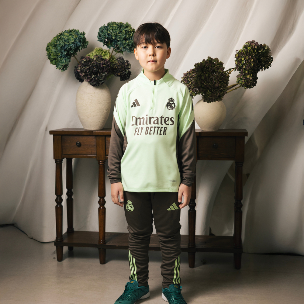 Реал Мадрид / Детский трен.костюм / Салатовый