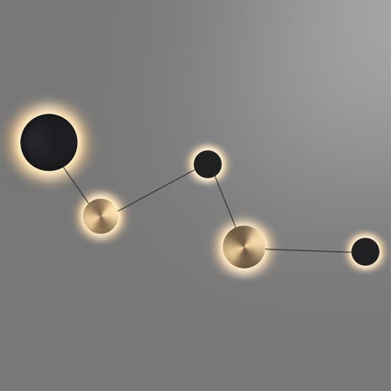 7115/30WL HIGHTECH ODL26 451 светильник черный/бронза/металл IP20 LED 30W 1350Лм 3000K 220-240V GALAXY (ВМЕСТО 4211/38WL)