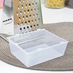 Терка 4-х гранная с металлической ручкой и контейнером