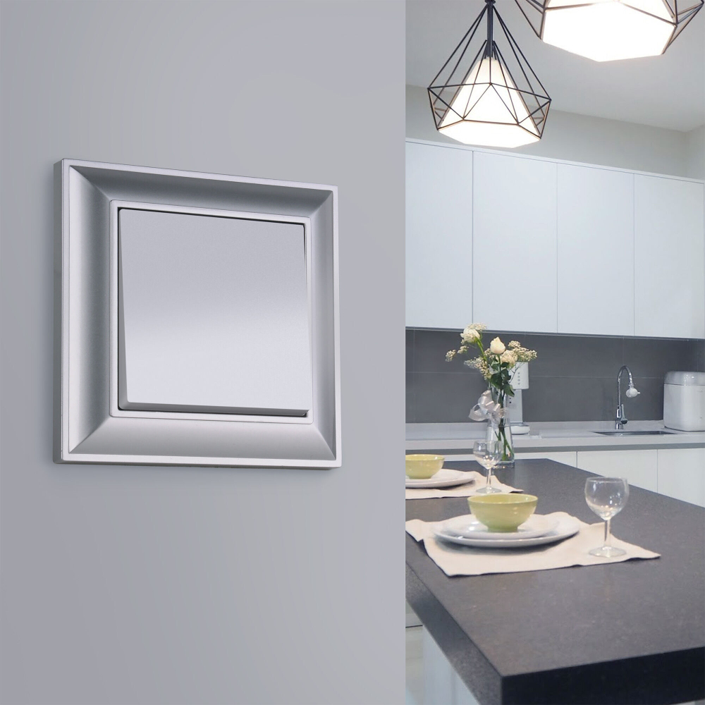 W1110006/ Выключатель одноклавишный (серебряный) W1110006