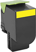 Lexmark 80C0H40 тонерный картридж Подлинный Желтый 1 шт