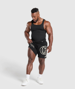 Шорты GYMSHARK Campus Graphic Shorts Black