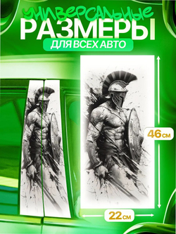 Наклейки на стойки дверей авто