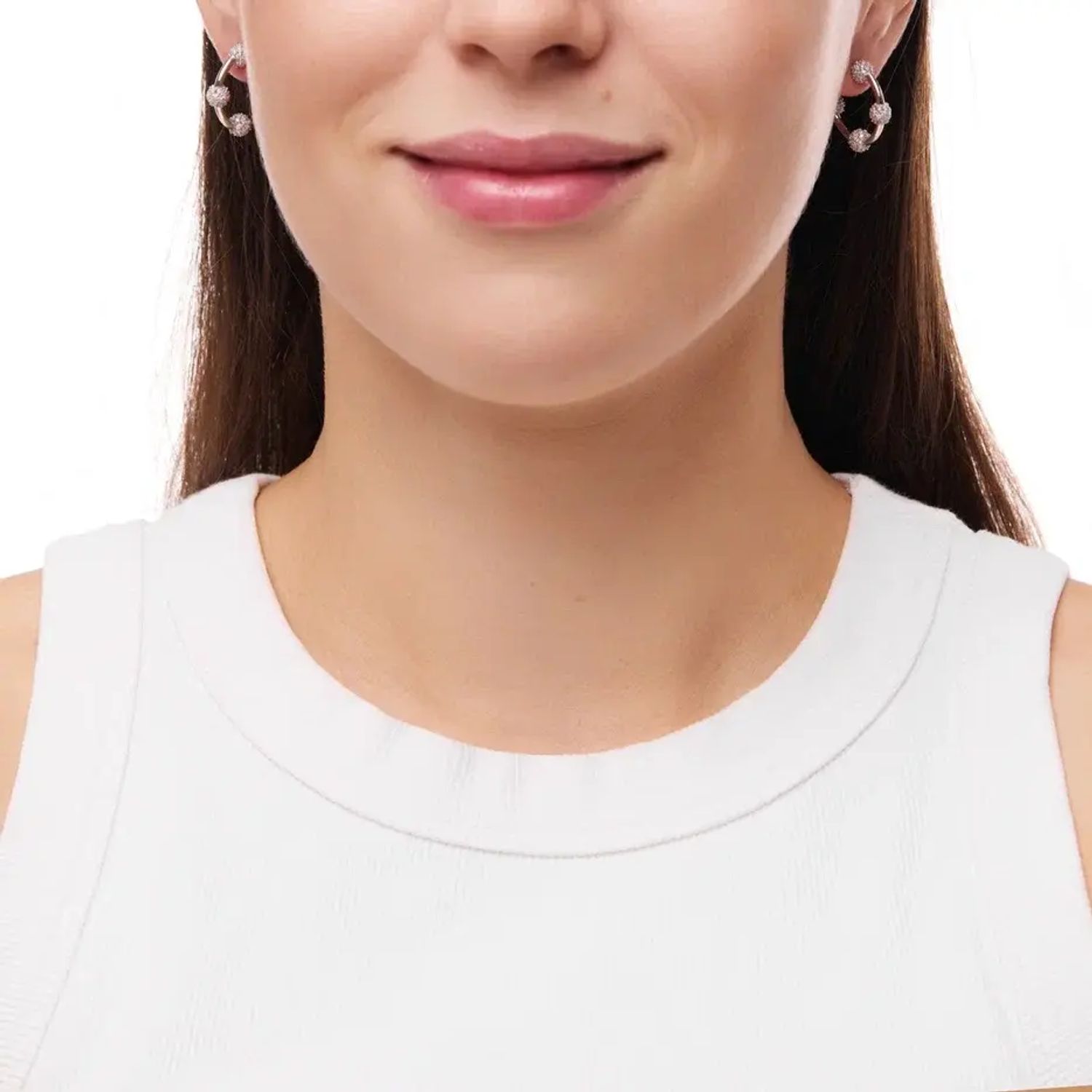 Серьги Mini Orbital Ring Earrings - Silver