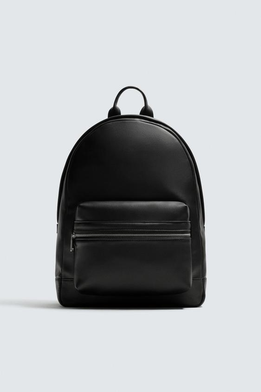 ZARA РЮКЗАК С ТЕКСТУРОЙ, ЧЕРНЫЙ