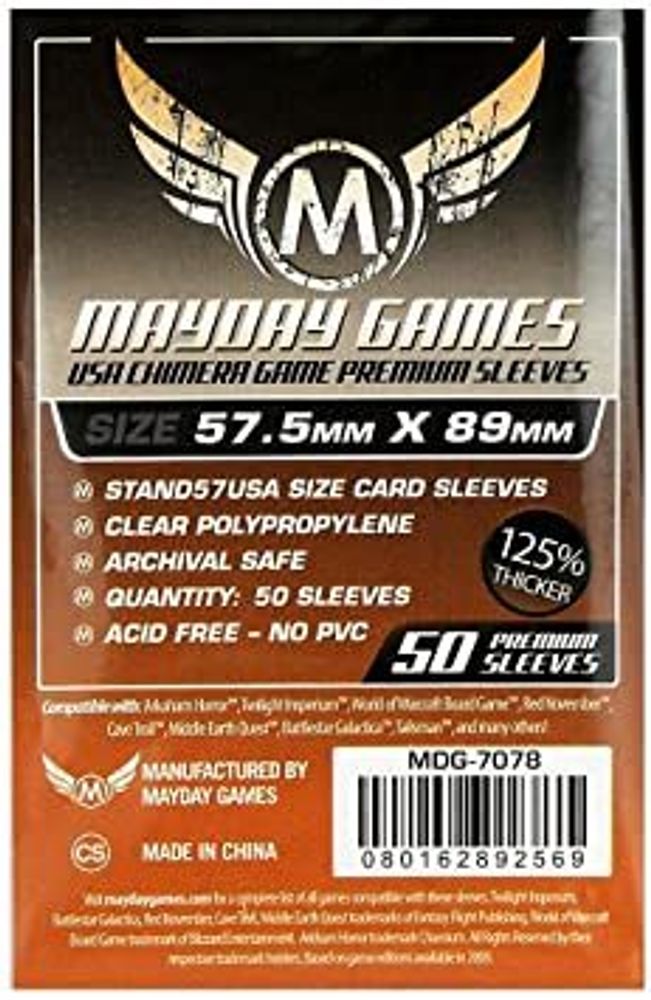 MayDay Games USA Chimera Games Premium Sleeves 57.5mm x 89mm