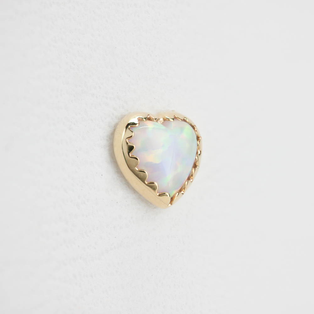 Cupid tops with synthetic opal
