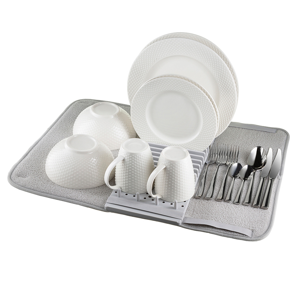 Коврик для сушки посуды bris, серый