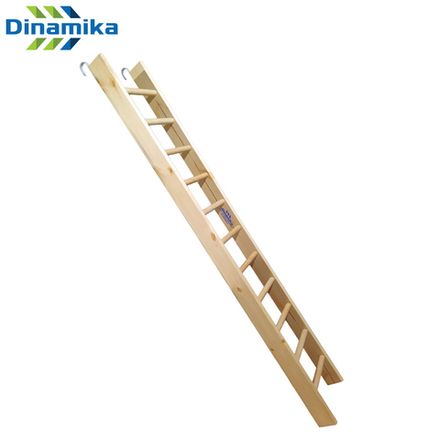 Лестница деревянная наклонная навесная 2400х410мм (с зацепами)