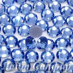 Стразы Solvo горячей фиксации, Лайт Сапфир
