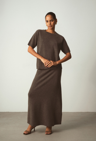 Юбка ALINA, шоколадный