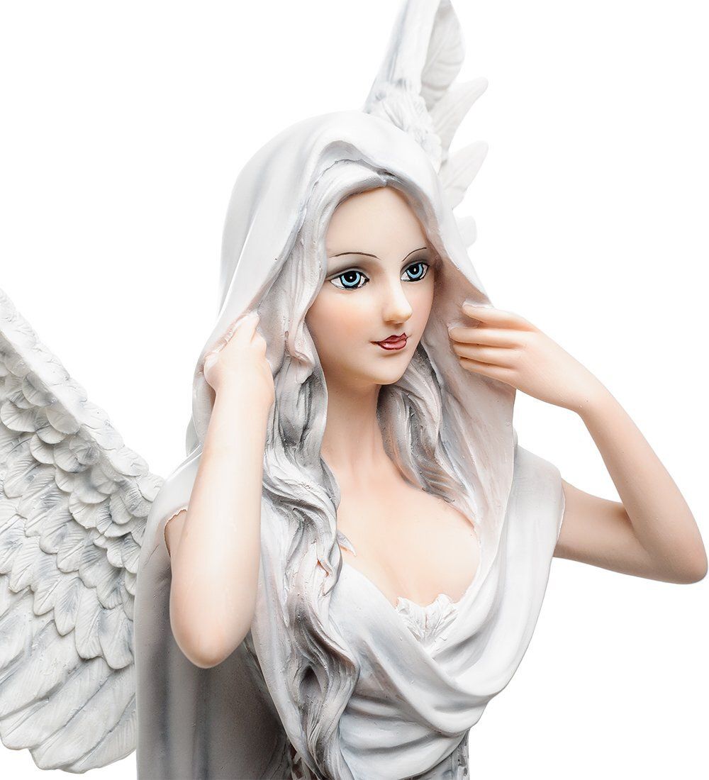 GA-81 Статуэтка «Белый Ангел с воронами»