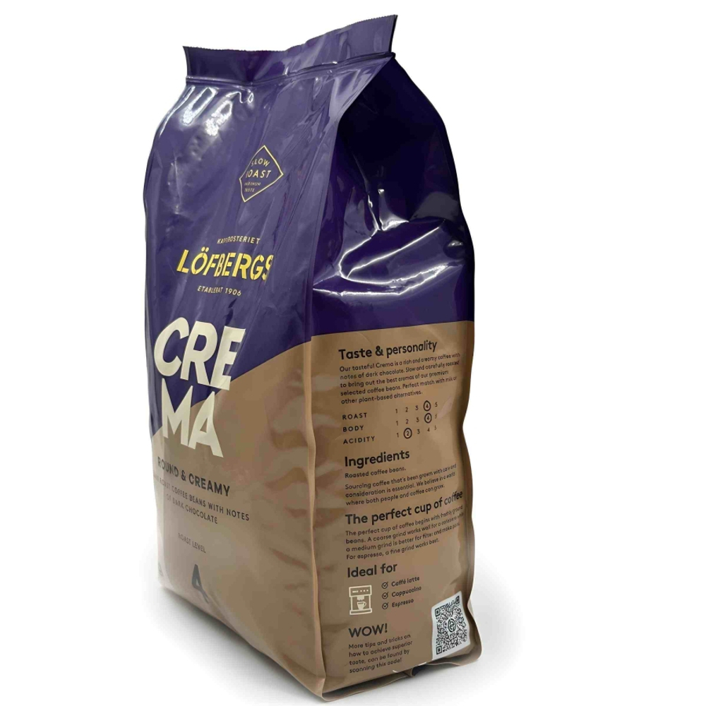 Кофе в зернах Lofbergs Crema, 1 кг (Лофбергс)
