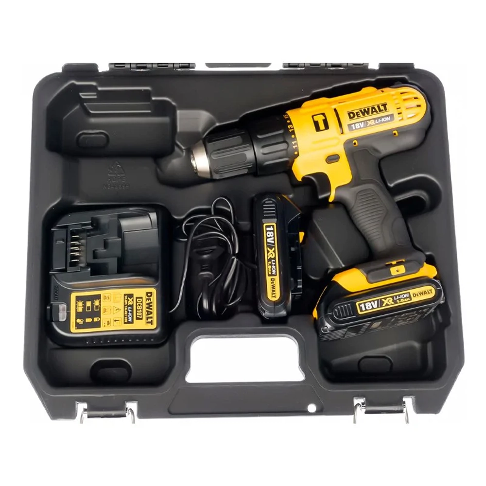 DeWalt DCD776S2 дрель-шуруповер (2 x 1.5 Ач, ЗУ)