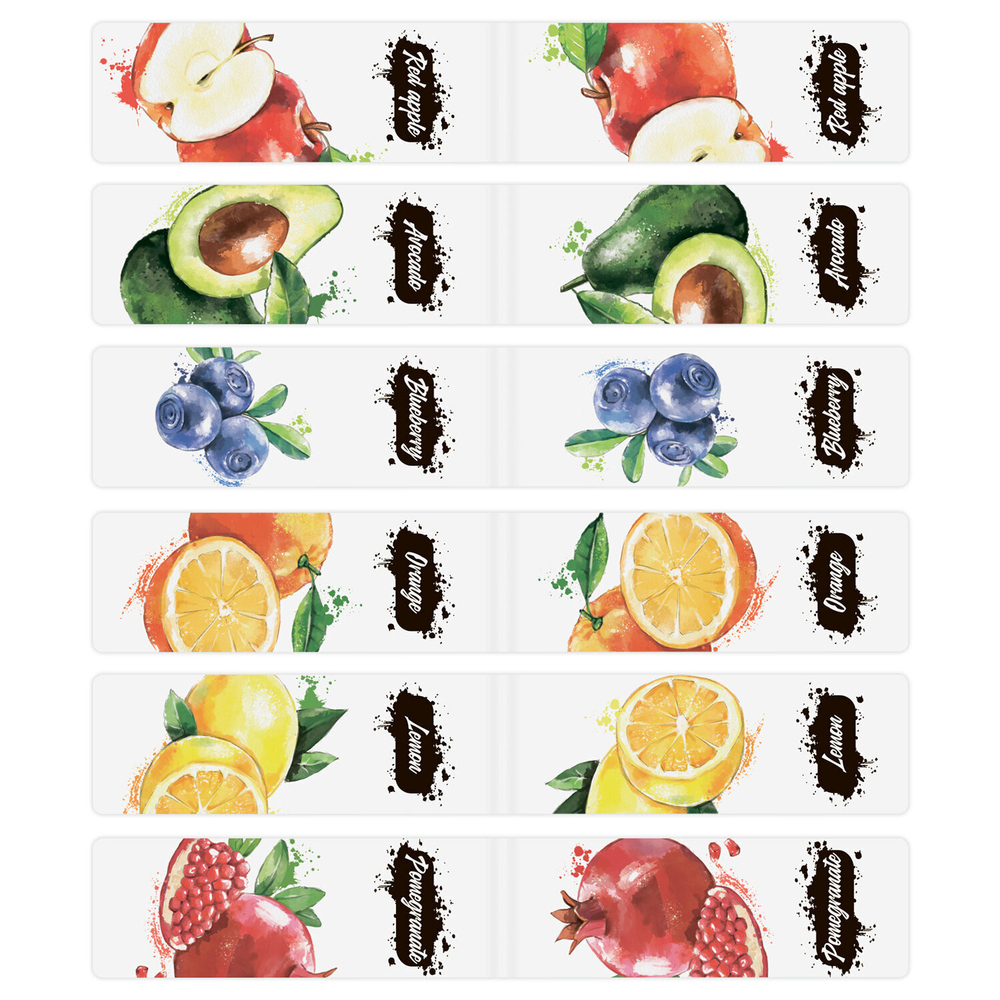 Закладки для книг МАГНИТНЫЕ "FRUITS" набор 12 шт. 60x20 мм BRAUBERG (4 штуки в упаковке)