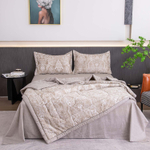 Комплект постельного белья Сатин с Одеялом 100% хлопок 160x80 на резинке OBR170