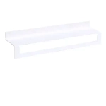 Полка настенная Line 50см с полотенцедержателем (белый)
