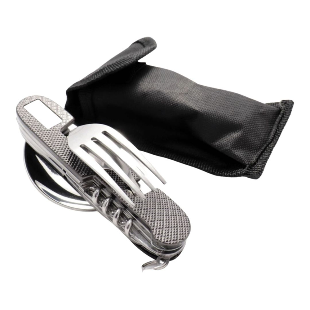 Туристический набор ложка вилка мультитул 6 в 1. арт.1006В