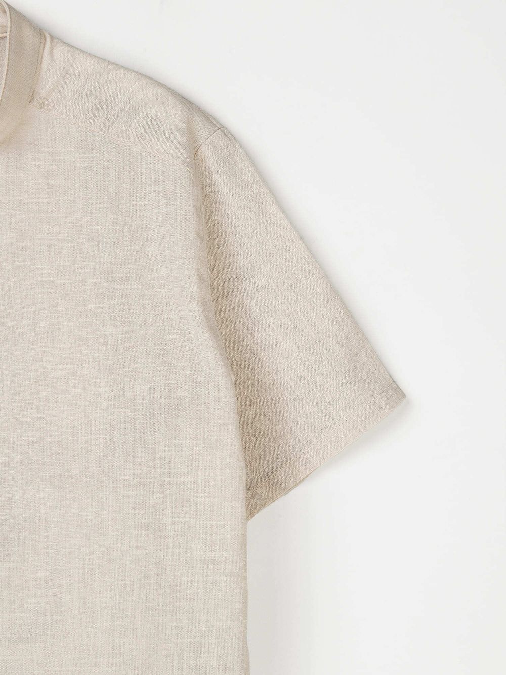 Рубашка хлопковая "Крем-брюле" с коротким рукавом 7+