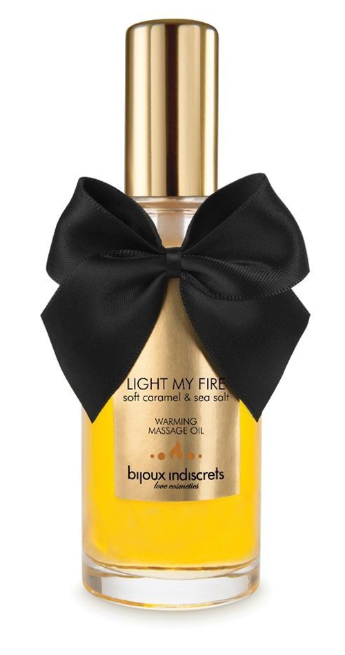 Массажное масло Bijoux Indiscrets Light My Fire, карамель, 100 мл