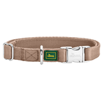 Hunter ошейник для собак ALU-Strong Inari нейлон с металлической застежкой, бежевый