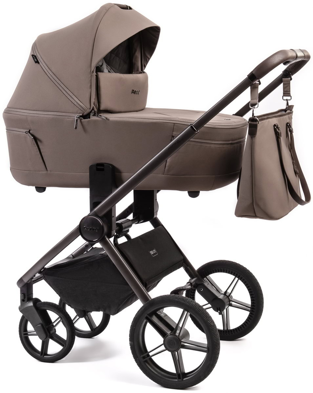 Детская коляска Peppy Monaco Thermo 3 в 1 с автокреслом Rise Milk Mocco