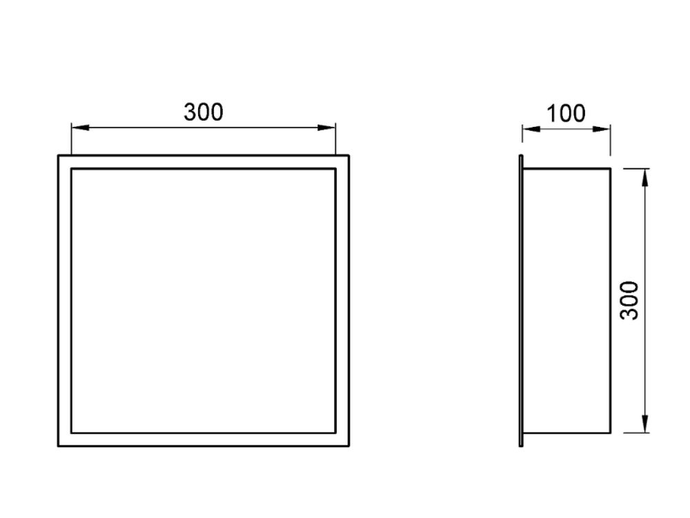 Встраиваемая полка нерж. сталь NOFER H.3030.N чёрный