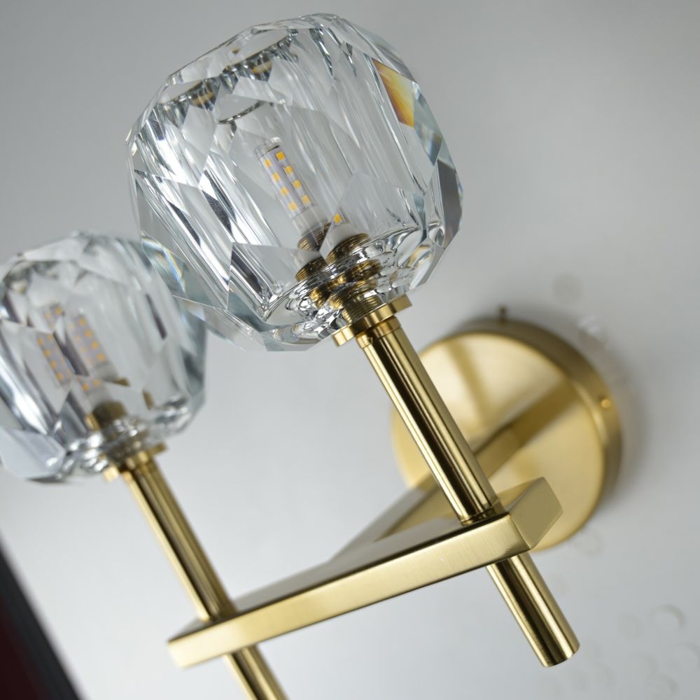 Бра Boule De Cristal Double Sconce Brass By Imperiumloft