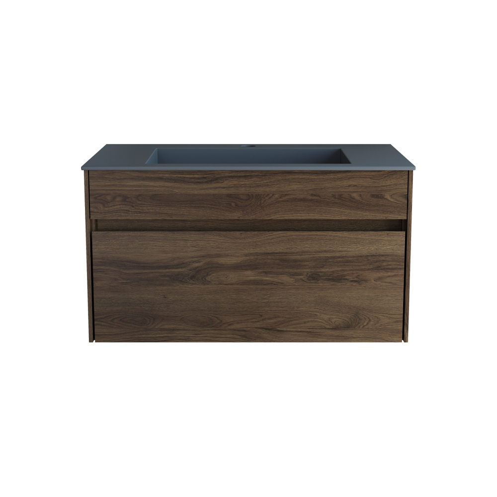 Тумба под раковину Vincea Chiara 800 подвесная, 1 выкатной ящик soft-close, C.Oak