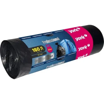 Мешок строительный прочный 45 мкм YORK 160 л