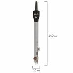 Готовальня BRAUBERG "Architect", 2 предмета: циркуль 140 мм со сгибаемой ножкой, точилка, пенал с подвесом, 210322