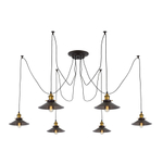 Citilux Эдисон CL451061 Люстра паук Венге Бронза