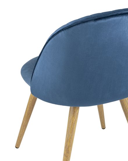 Стул Лион Страйпс велюр голубой 4 шт