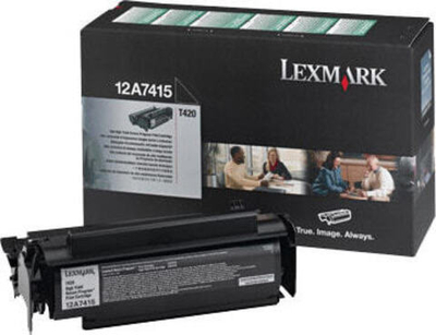 Lexmark 12A7415 тонерный картридж Подлинный Черный 1 шт