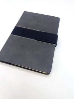 Блокнот А5 линейка 120л на магните серый (0586-2)