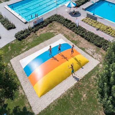 Надувная подушка «Пляж» для установки в грунт, 15×8×2 м