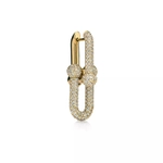 Серьги из жёлтого золота 18k с бриллиантами, Tiffany 💠 Hard Wear Large.