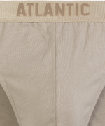 Мужские трусы слипы спорт Atlantic, набор из 2 шт., пима хлопок, бежевые, Basic 2BMP-013
