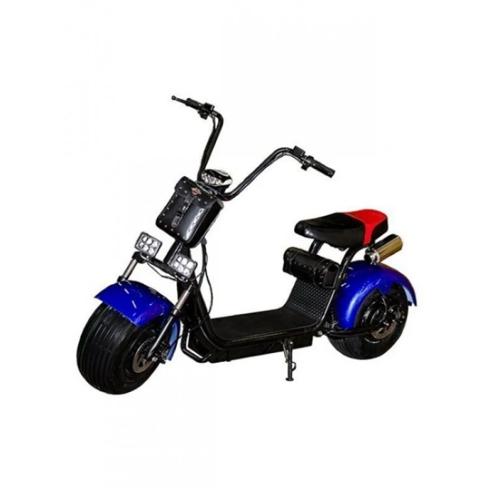 Электроскутер Citycoco с глушителем 1500W, 20Ah Зеленый