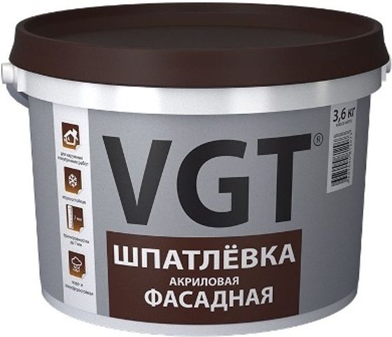 Шпатлевка фасадная 7,5кг ВГТ