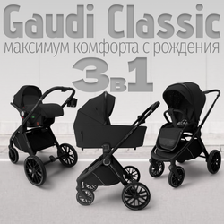 Модульная коляска BubaGO Gaudi 3в1 Classic