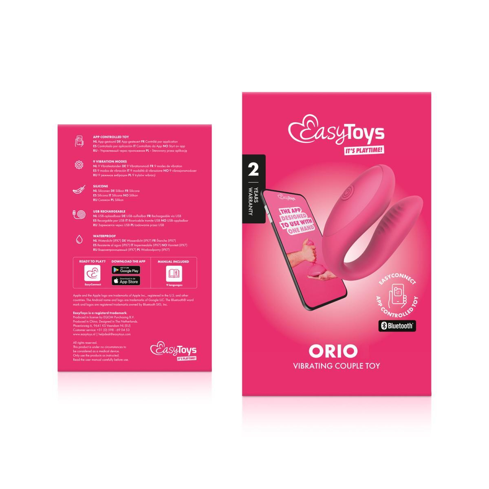 Интерактивный вибростимулятор для пар Orio