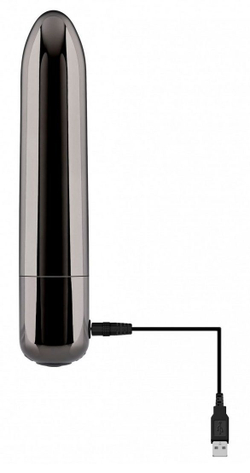 Черная вибропуля Real Simple - 10 см.