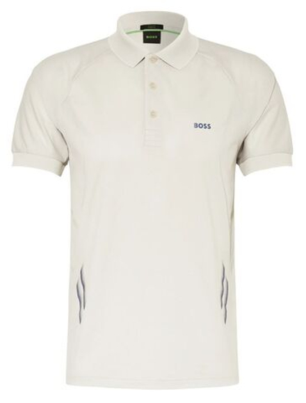 Теннисное поло BOSS Piraq Active Slim Fit Polo Shirt - light beige