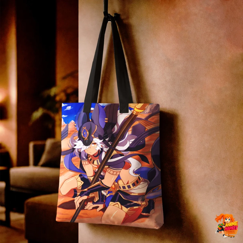 Сумка шоппер с принтом Genshin Impact