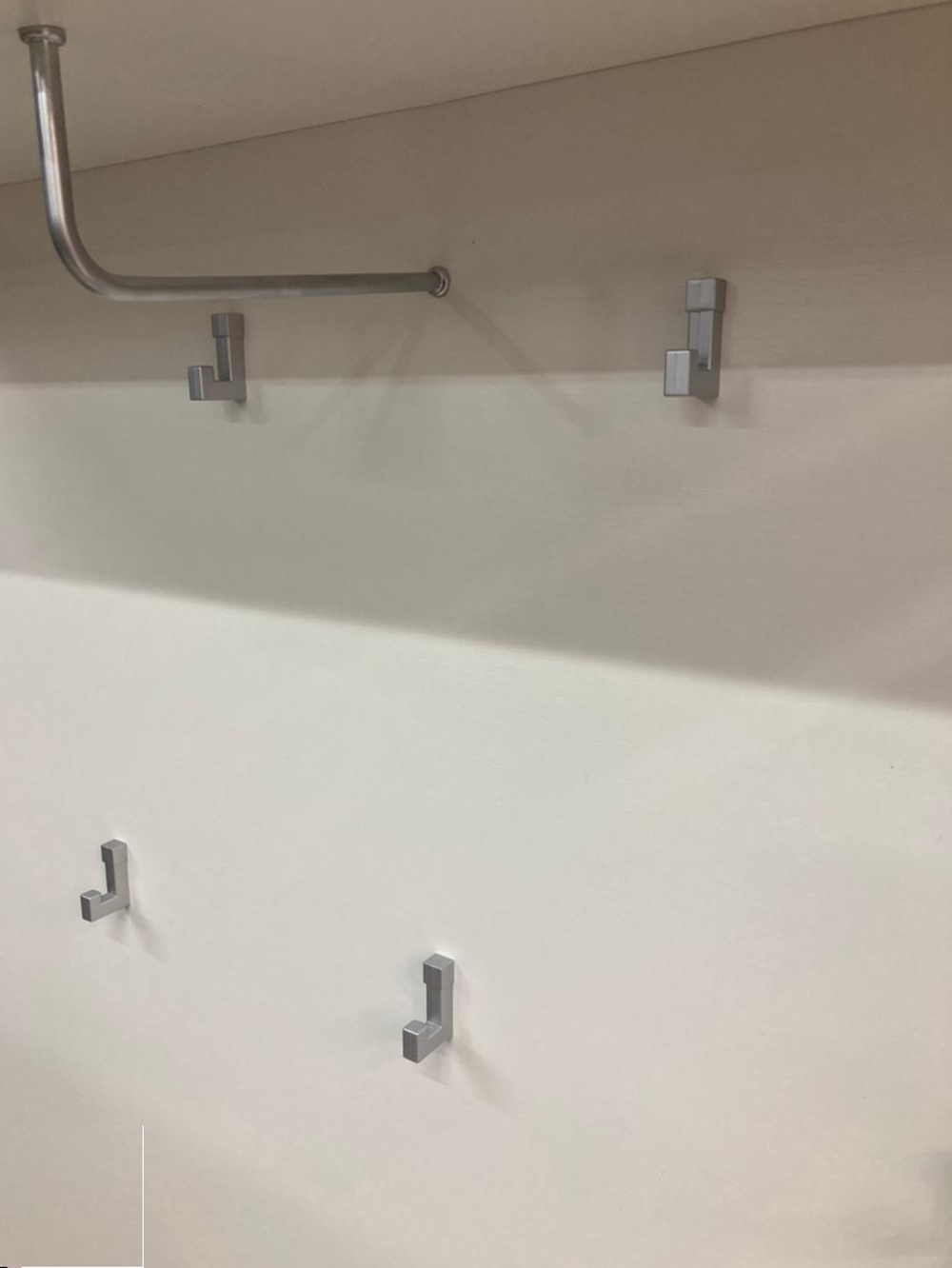 Панель вешалки Ультра белый/белый глянец