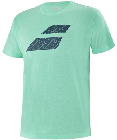 Футболка мужская теннисная Babolat Exercise Big Flag Tee Men - cockatoo heather