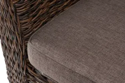 "Капучино" диван из искусственного ротанга (гиацинт) двухместный, цвет коричневый